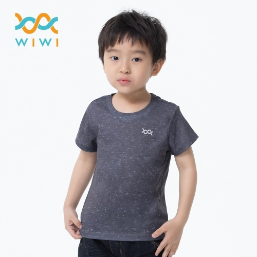 【WIWI】素面防曬排汗涼感衣(麻花黑 童70-150)