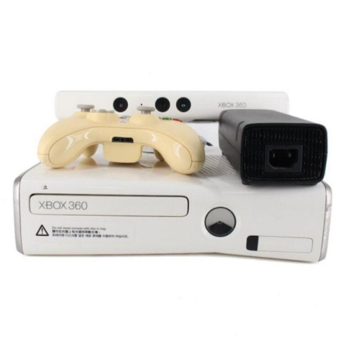 限時特價 白 Xbox 360S主機、搖桿+體感器Kinect