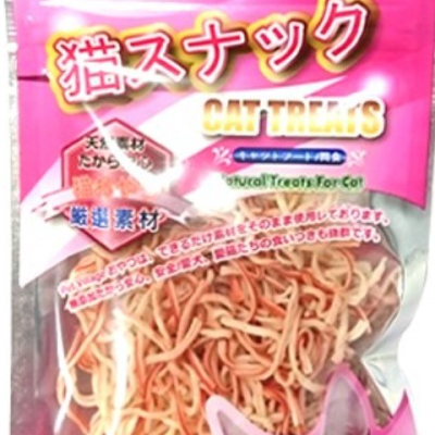 魔法村 貓咪鱈魚干貝條 干貝絲 25G 蜜袋鼯 松鼠 刺蝟 倉鼠 睡鼠 點心零食