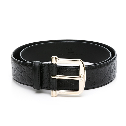 【GUCCI 古馳】 GUCCI 淡金大方扣壓紋皮帶 __DVSHOP 保證正貨 台灣現貨不用等