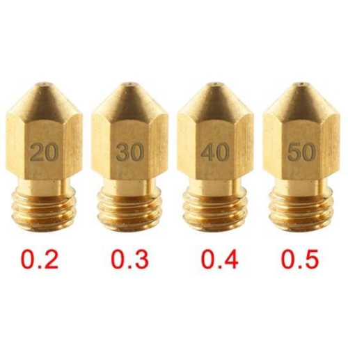 ►826-829◄1.75mm 0.2/0.3/0.4/0.5 3D印表機 噴嘴 MakerBot MK8 螺紋黃銅