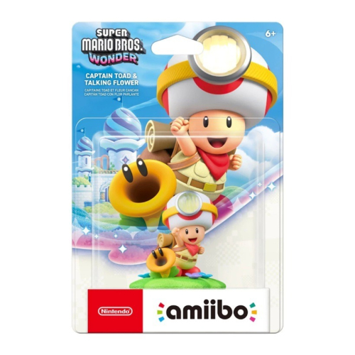 【AS電玩】 Amiibo 奇諾比奧隊長&閒聊花花 超級瑪利歐兄弟 驚奇系列