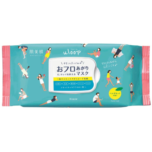 《現貨》小紅豆日貨 Kracie 肌美精 Uloop 浴後 60秒 保濕面膜 32片
