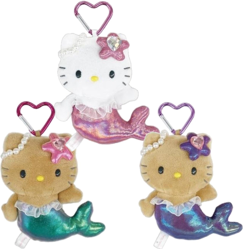 過生活IP訂購 三麗鷗 HelloKitty 凱蒂貓 絨毛玩偶吊飾 美人魚 6J54