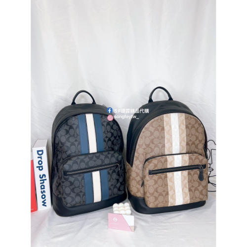 美國代購??台灣現貨 Coach 男款 雙拉鍊後背包