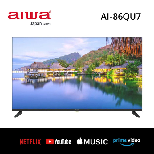 【AIWA 愛華】 86吋 4K UHD HDR 量子點智慧聯網液晶顯示器 AI-86QU7
