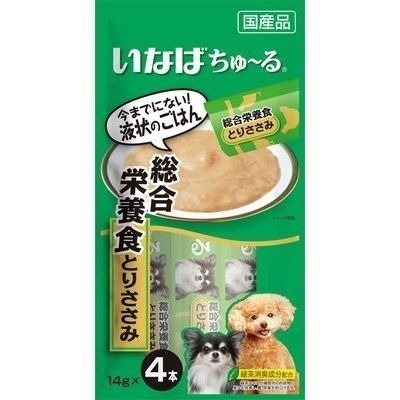 日本 INABA CIAO 狗肉泥 14g x 4入 /包 汪啾嚕肉泥 寵物點心 狗零食 挑嘴狗最愛 營養補充