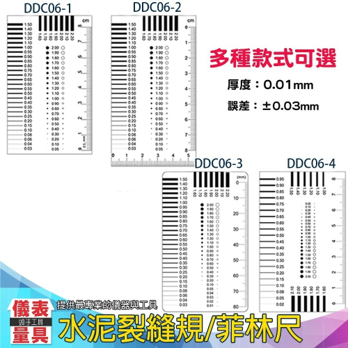 【儀表】DDC06 品管對照卡 污點規 黑點卡 裂縫檢測 異物卡 透明尺 水泥裂縫規 菲林尺 點線規 定制污點卡規 卡規