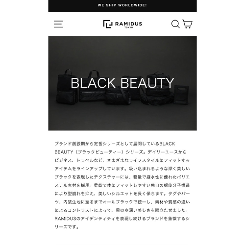 日線RAMIDUS 東京 BLACK BEAUTY黑色 2way FANNY PACK 全新含吊牌❤️