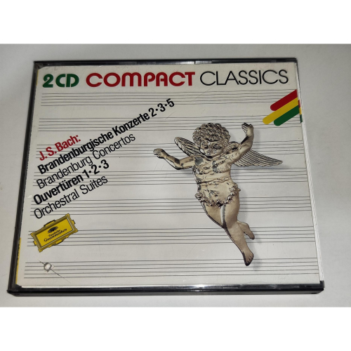 Karl Richter Bach 第2.3.5號布蘭登堡協奏曲 第1~3號管弦樂組曲 2CD DG 加拿大版 無IFP