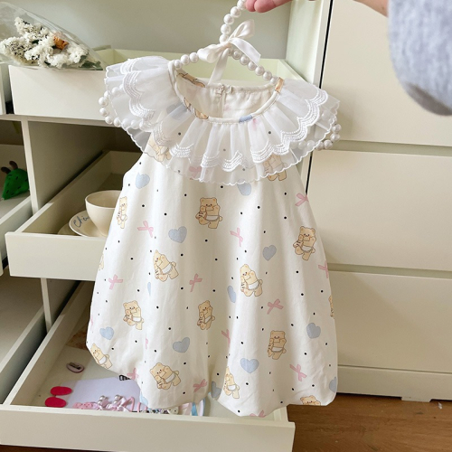 [CCbaby]韓版女童滿版熊熊洋裝 預購