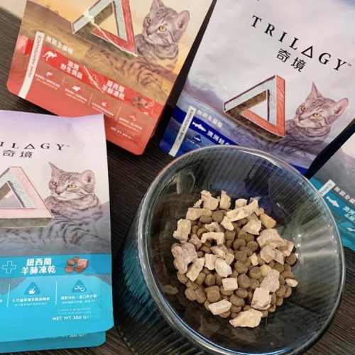 貓首選300克?奇境 TRILOGY 貓飼料 凍乾飼料 成貓飼料 凍乾 鮭魚 袋鼠肉 鮪魚300克