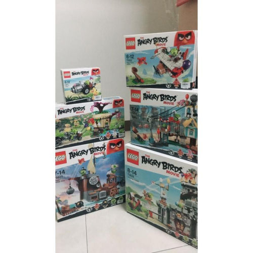 (全新未拆) lego 樂高 憤怒鳥 75821 75822 75823 75824 75826 1套6盒(請先問與答)