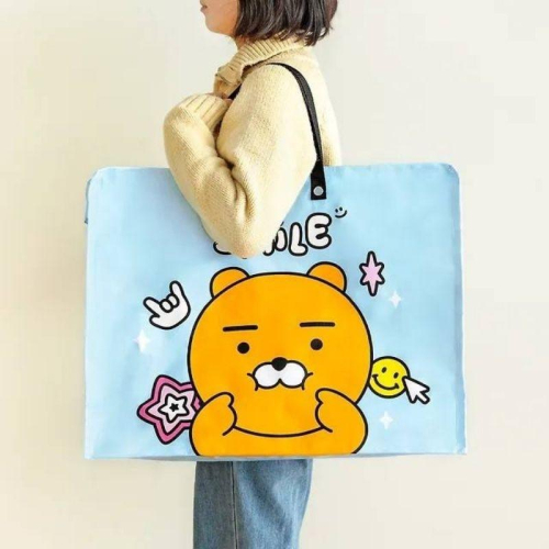 部分現貨 Kakao friends 萊恩 春植 旅行防水購物袋