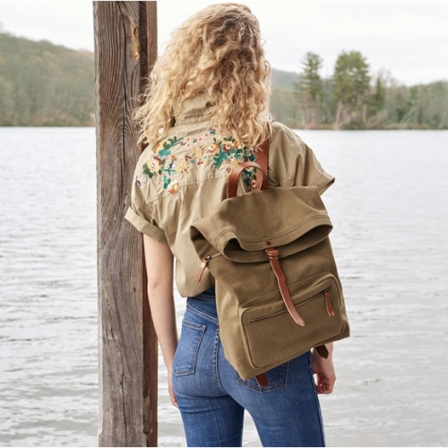 The Canvas Foldover Backpack 帆布背包 EL CAPITAL
