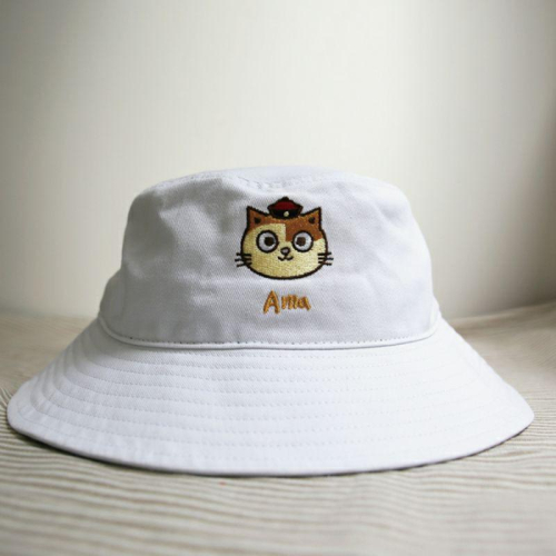 現貨 黃阿瑪 漁夫帽 白色 絕版品