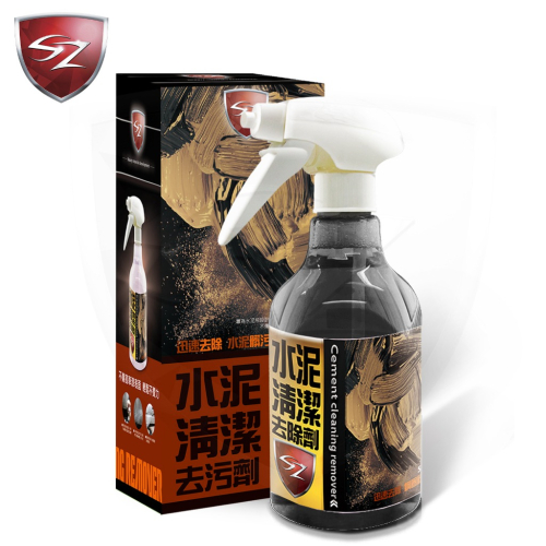 SZ SZ水泥清潔去汙劑 500ML 快速溶解軟化水泥 去除車身鋼圈水泥輕易去除 專業汽車美容用