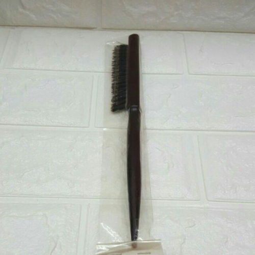 黑檀木 豬鬃 牙刷刮梳 新秘 造型師 鬃毛刮梳 包頭 蓬鬆 空氣感 【美髮學堂】全新現貨