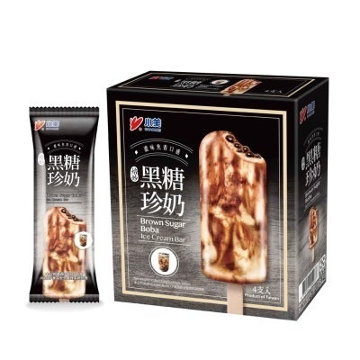 小美黑糖珍奶雪糕80g(盒)