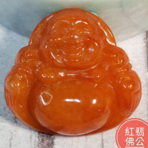 ?有福相伴?天然緬甸玉 A貨 翡翠 紅翡 佛公 正莊佛公 附證書 現貨特價【92jade】翡翠佛公 佛公玉佩 玉佛公