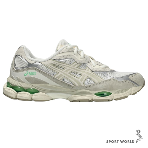 Asics 亞瑟士 休閒鞋 男鞋 緩震 GEL-NYC 米綠【運動世界】1203A383-112