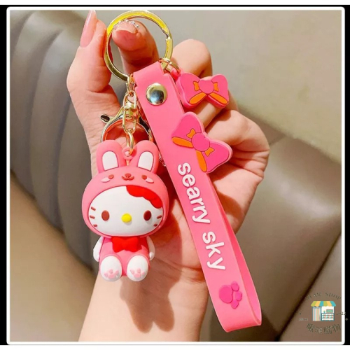 新款上架? 三麗鷗 正版 卡通 卡蒂貓 Hello kitty 美樂蒂 公仔 鑰匙圈 布丁狗 掛件 鑰匙扣 禮物
