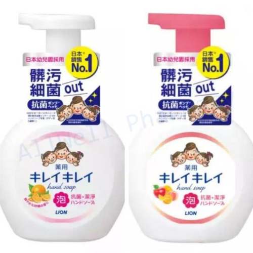 【LION 獅王】趣淨抗菌洗手慕斯（250ml）清爽柑橘 / 清新果香