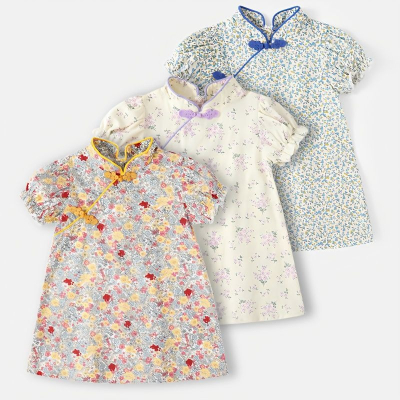 女童旗袍夏一歲 女寶寶小裙子夏裝衣服 童裝嬰兒連衣裙兒童漢服夏季