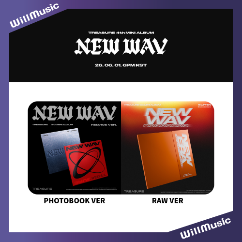 微樂客?預購 TREASURE - 4TH MINI ALBUM [NEW WAV] 迷你四輯