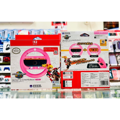 【東晶電玩】NS2 HORI《瑪利歐賽車 世界》Joy-Con 2 控制器方向盤握把（碧姬公主款）