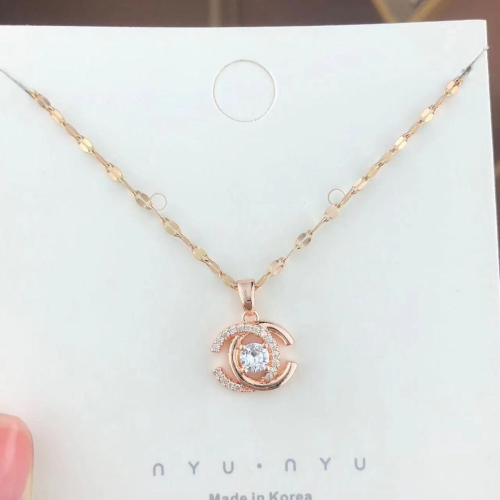 玫瑰色項鍊