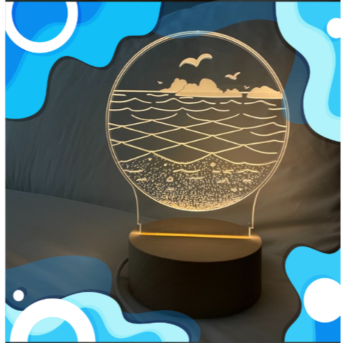 方塊海夜燈