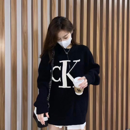CK 毛衣 針織衫 美式復古上衣 好氣質毛衣 寬鬆舒服慵懶 經典最百搭也不退流行