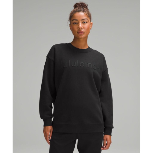 二手lululemon Perfectly Oversized Crew *Fleece大學T SZ 4