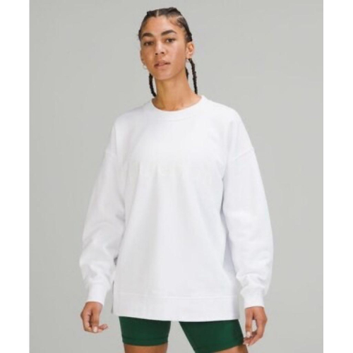 二手lululemon Perfectly Oversized Crew 大學T LW3EYVS SZ 6