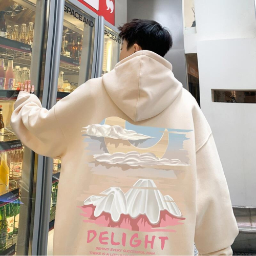 『癮品流行』重磅油畫 印花 衛衣男潮牌秋冬季 連帽硬挺 刷毛款外套美式 高街 oversize上衣