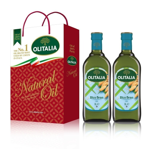 Olitalia 奧利塔玄米油禮盒組(1000mlx1瓶/2瓶)