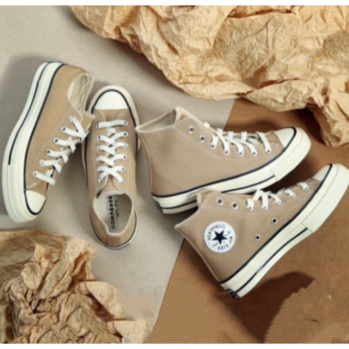 韓國??連線 CONVERSE 70s 1970 奶茶色 三星標 低筒 帆布鞋 高筒168505C 168504C