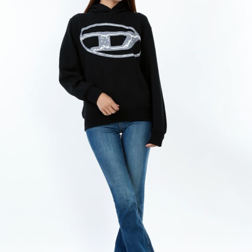 ✴Sparkle歐美精品✴ Diesel Oval D 長袖連帽大學T 連帽衛衣 青年款 現貨真品