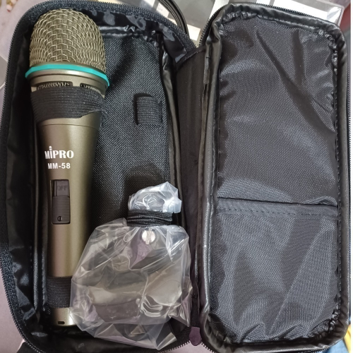 MIPRO mm58新款心型指向動圈式有線麥克風含線材