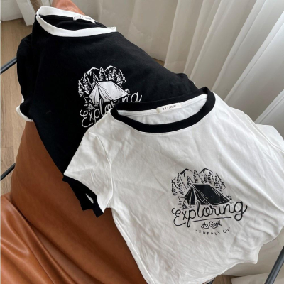 【DOE.FF】滾邊Camping塗鴉TEE｜現貨｜