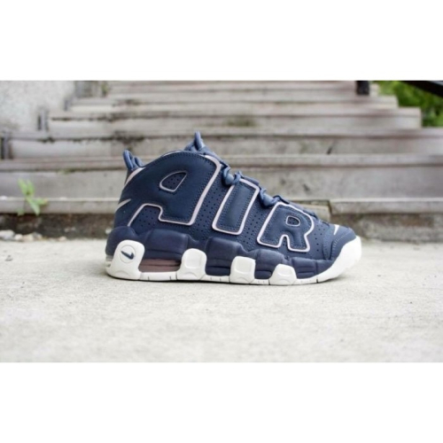 《Value》NIKE air more uptempo 藍黑 深藍 粉 氣墊 高筒 大air 415082-402