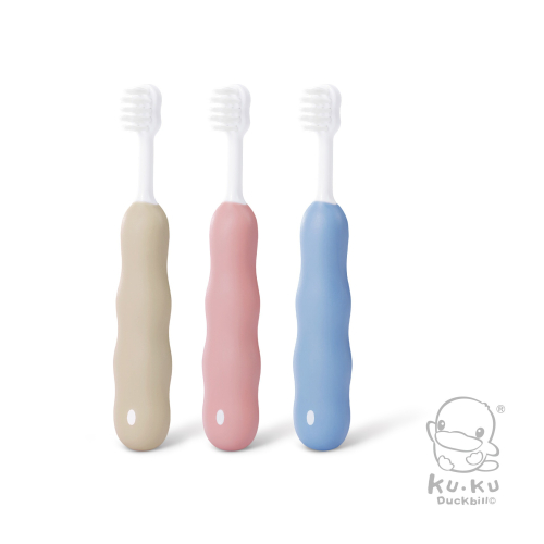 酷咕鴨 KUKU PLUS 超細軟毛學握幼兒牙刷1入【金寶貝】KU1163