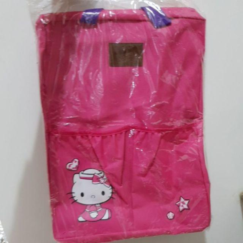 三麗鷗 kitty粉桃喜 雙口袋後背包