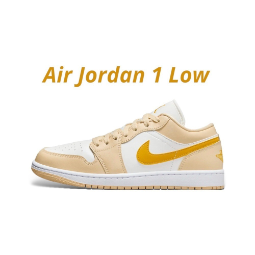 ?Air Jordan 1 Low 帆船白/淡香草色/黃白色/芒果色/淺橘色DC0774-170 女款鞋