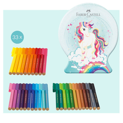 德國輝柏 Faber-Castell 155544 獨角獸造型連接筆33支入