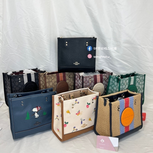 美國代購 台灣現貨 Coach 香布蕾紙袋包 小托特 手提包 斜背包