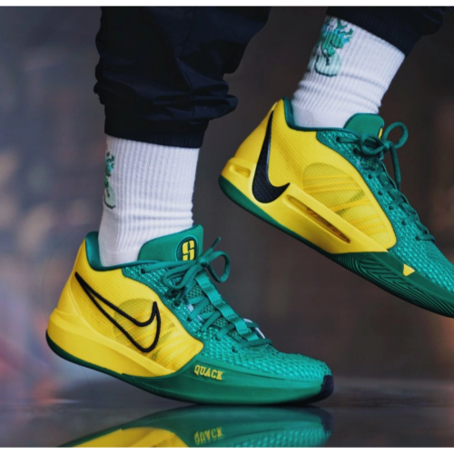 Nike 籃球鞋 Sabrina 1 EP 黃綠 奧勒岡鴨 Oregon Ducks 27.5CM一雙