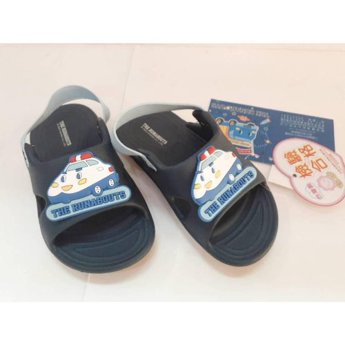 ［kikishoes]新幹線男童鬆緊帶拖鞋後帶拖鞋拖鞋台灣製防水學步涼鞋拖鞋
