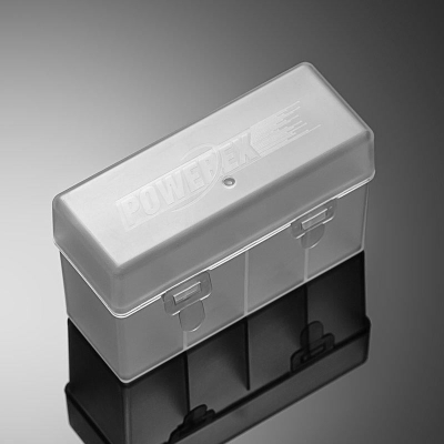 三重☆大人氣☆ POWEREX 四入 9V 電池收納盒 電池盒